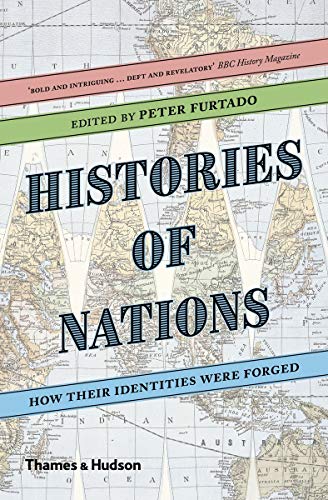 Book cover with title "Histories of Nations" over a vintage world map background.
