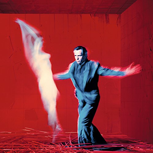 Peter Gabriel album cover: man in suit, ghostly figure, red background.
