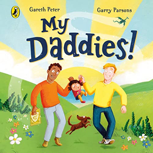 Book cover depicting two men and a child in a grassy field.