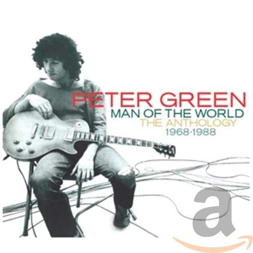 Peter Green album cover featuring a portrait of the musician with a guitar.
