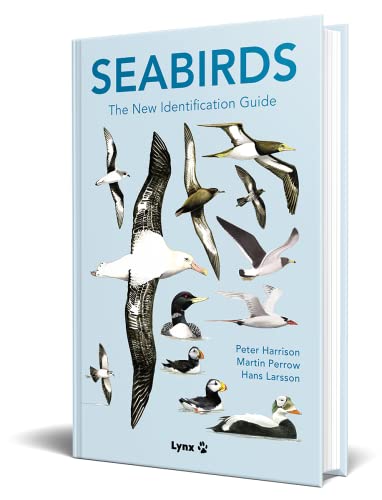 Book cover titled Seabirds featuring various illustrated seabirds on a light blue background.