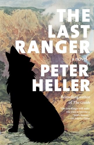 Book cover featuring a black wolf silhouette against a mountainous landscape background.