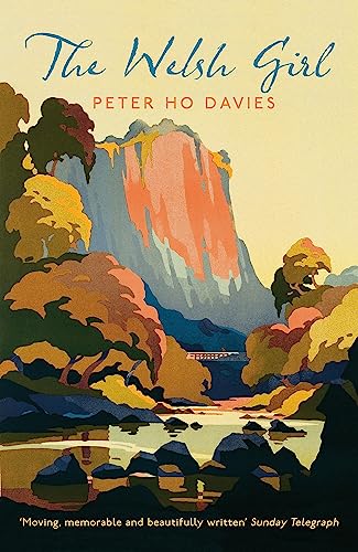 Book cover: "The Welsh Girl" with a painted waterfall landscape.
