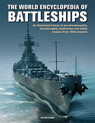 Book cover showing a battleship at sea with title text above the ship.