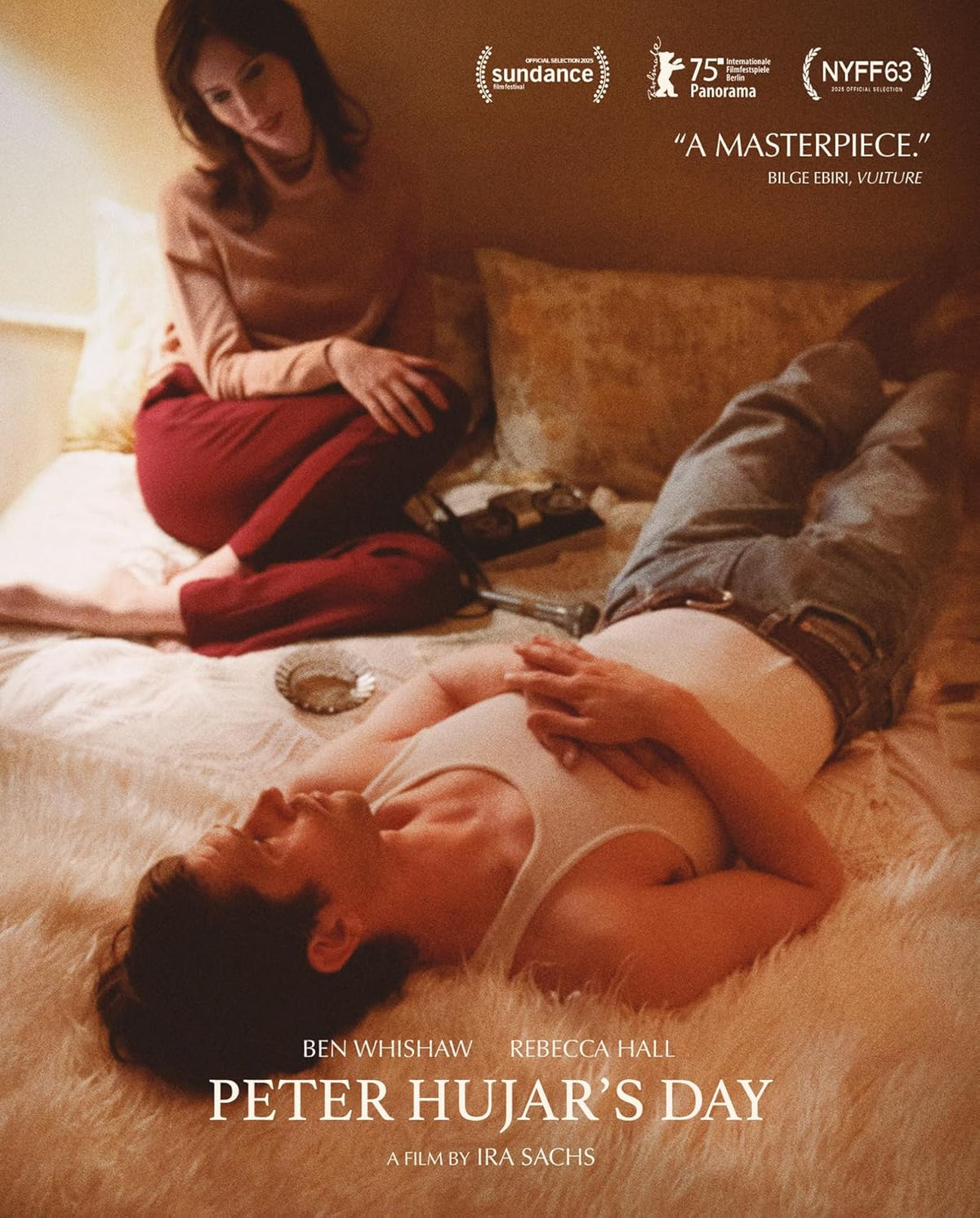 “Peter Hujars Day” Blu-ray cover: two people lying on a textured surface.