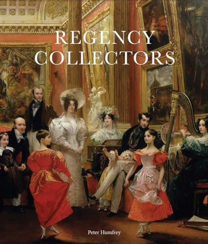 Book cover depicting Regency-era people amidst paintings and ornate décor.