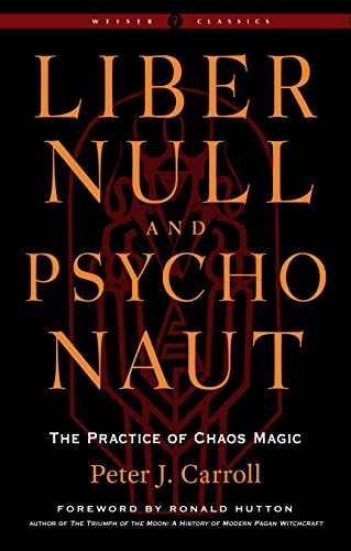 Book cover: "Liber Null & Psychonaut" in orange text on a black background.