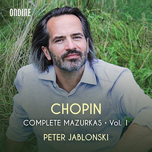 CD cover featuring pianist Peter Jablonski with "Chopin" text.