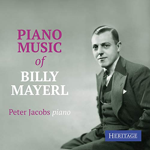 CD cover featuring a portrait of Billy Mayerl and piano music text.