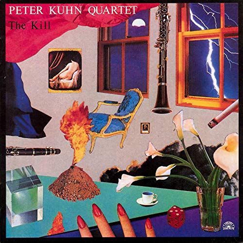 CD cover for Peter Kuhn Quartet’s “The Kill” with surreal imagery.