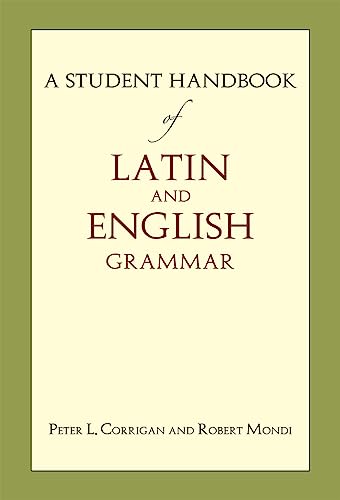 Book cover: "A Student Handbook of Latin and English Grammar.
