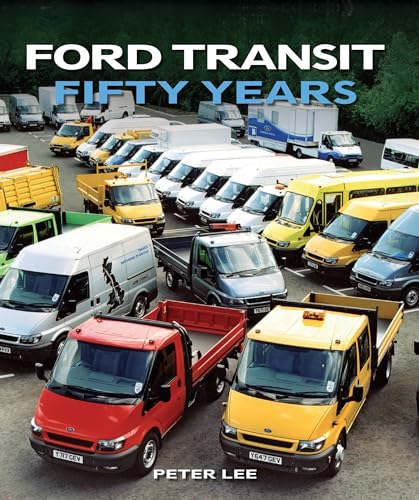 Book cover featuring a collection of Ford Transit vans in various colors.