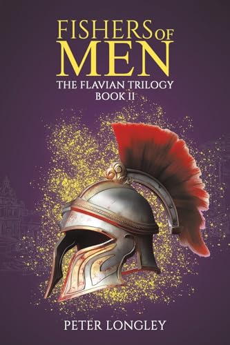 Book cover featuring a Roman helmet against a purple, starry background.
