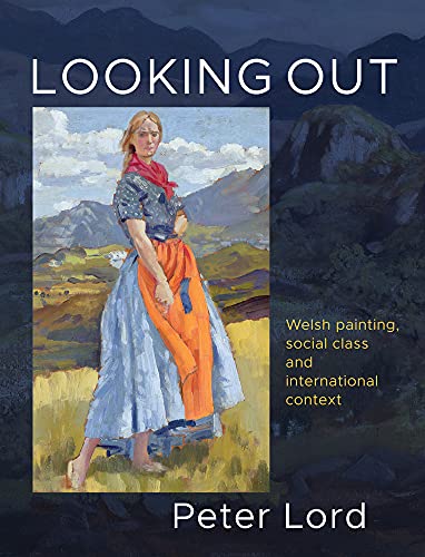 Book cover: painting of a woman in traditional Welsh dress, mountains.