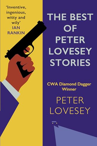 Book cover featuring a hand holding a gun against a yellow and purple background.