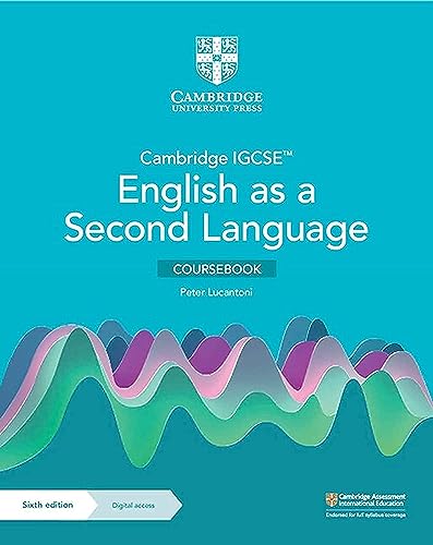 Cambridge IGCSE English as a Second Language coursebook cover, sixth edition.