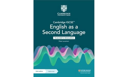 Cambridge IGCSE English as a Second Language teacher’s resource book cover.