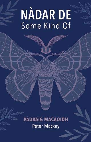 Book cover: "NÀDAR DE" with a moth illustration on a dark blue background.