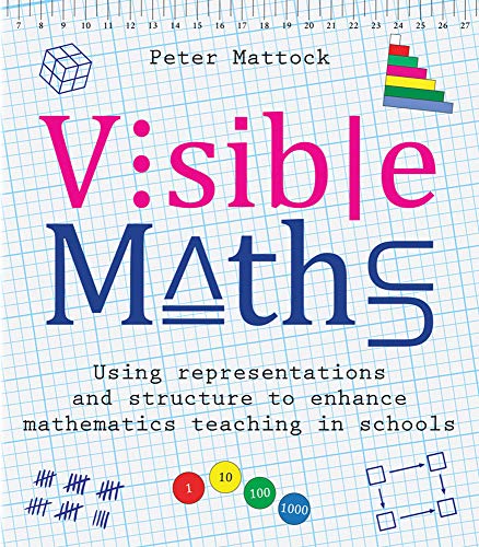 Book cover: "Visible Maths" with geometric shapes and number lines.