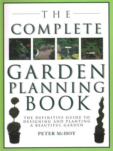 Book cover titled The Complete Garden Planning Book with four small garden photos.