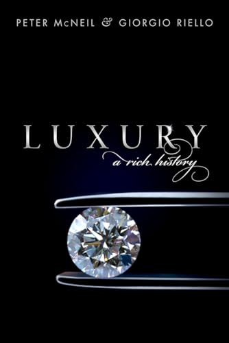 Book cover: “Luxury: A Rich History” with a diamond image.