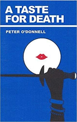 Book cover with blue background, white title, and a silhouette holding a sword.