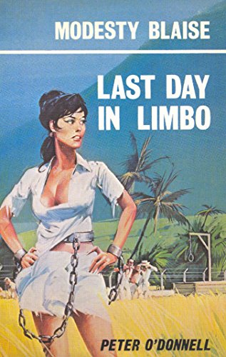Vintage book cover featuring a woman in distress, chained in a field.