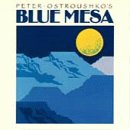 CD cover for "Blue Mesa" featuring mountains and a yellow sun.