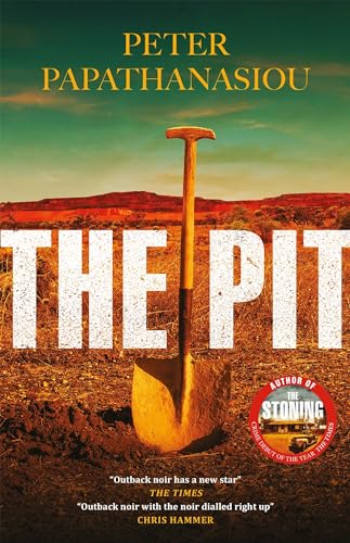 Book cover: a shovel stuck in dirt with the title "The Pit".