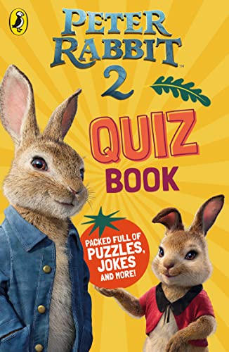 Peter Rabbit 2" quiz book cover with two rabbit characters.