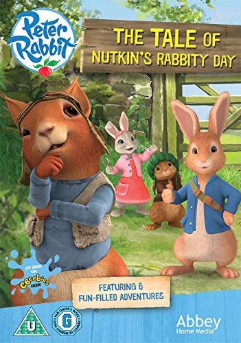 DVD cover featuring cartoon rabbits in a forest setting with title text.