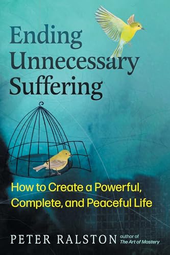 Book cover: open birdcage, flying bird, title "Ending Unnecessary Suffering".