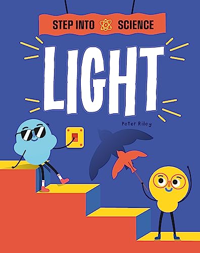 Book cover with cartoon cloud and lightbulb characters on stairs.