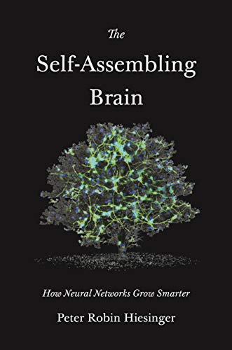 Book cover: “The Self-Assembling Brain” with a neural network image.