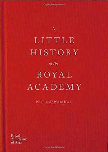 Red book cover with white text reading A Little History of the Royal Academy.