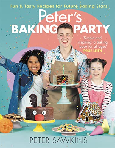 Book cover featuring children with baked goods, titled "Peter's Baking Party".