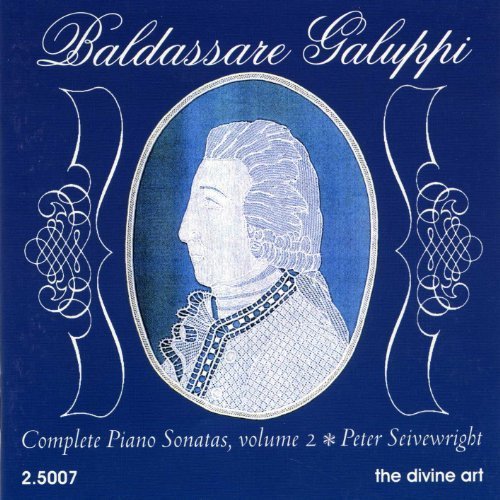 CD cover featuring a portrait of Baldassare Galuppi and text details.