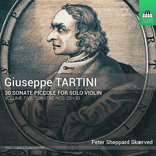 CD cover featuring a portrait of composer Giuseppe Tartini.