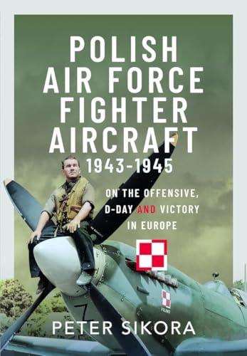 Book cover showing a Polish pilot sitting on the nose of a fighter aircraft.