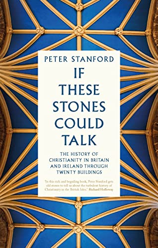 Book cover: “If These Stones Could Talk” with ornate blue ceiling background.