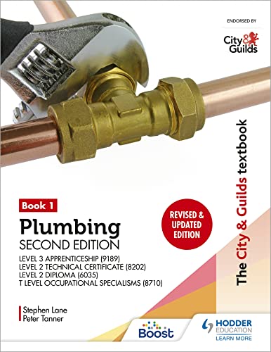 Textbook cover showing a wrench tightening a copper pipe fitting with title text.