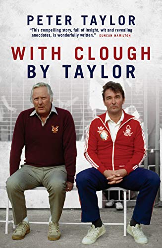 Book cover featuring two men in sports attire, Brian Clough and Peter Taylor.