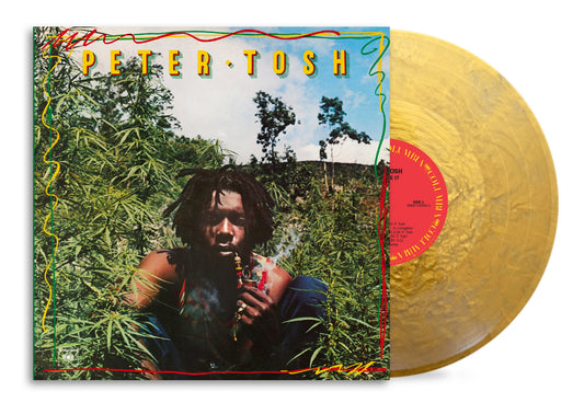 Peter Tosh “Legalize It” 50th Anniversary gold vinyl LP record cover.