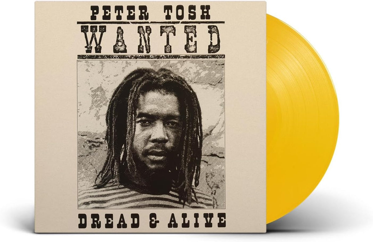 Peter Tosh “Wanted Dread & Alive” vinyl record with portrait cover.
