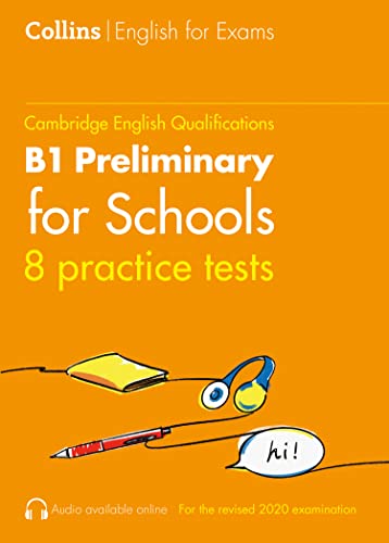 Book cover with exam prep materials, likely featuring a school or education theme.