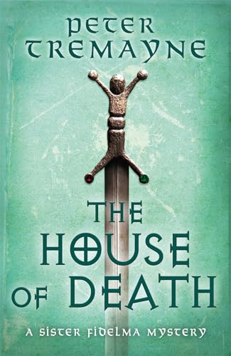 Book cover: teal background with a silver figure atop a sword.