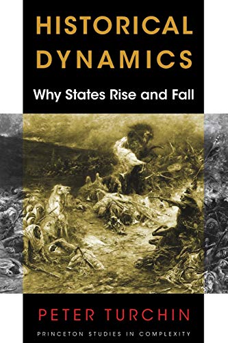 Book cover: "Historical Dynamics" with a painting of a historical battle.