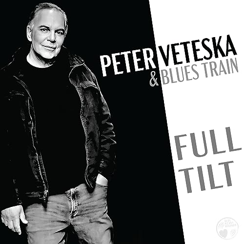 Black and white album cover featuring Peter Veteska and text "Full Tilt".