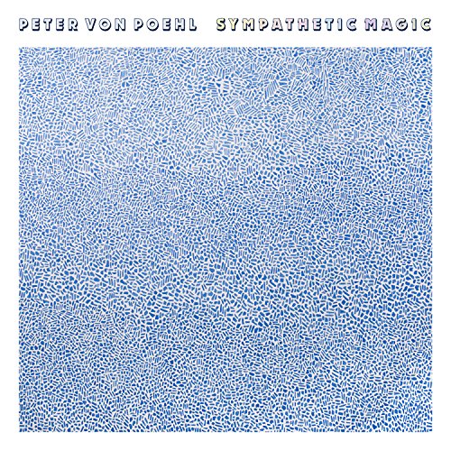 CD cover for “Sympathetic Magic” with a blue, textured abstract design.