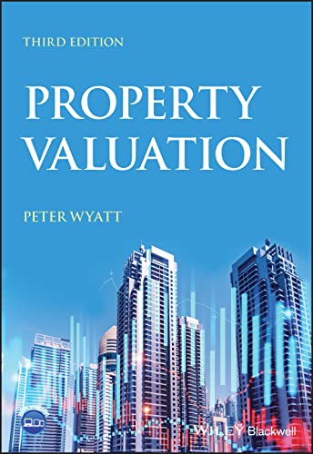 Book cover for "Property Valuation," third edition, with city skyline.